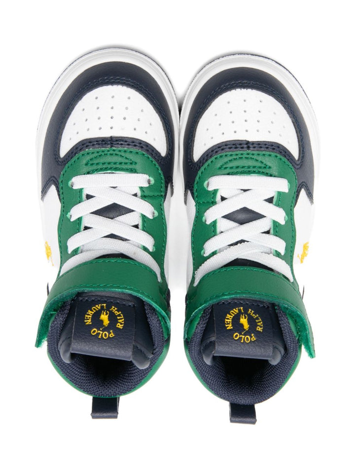 Sneakers blu/verde/bianco per bambino RL03350410 MAS Ralph Lauren Kids 