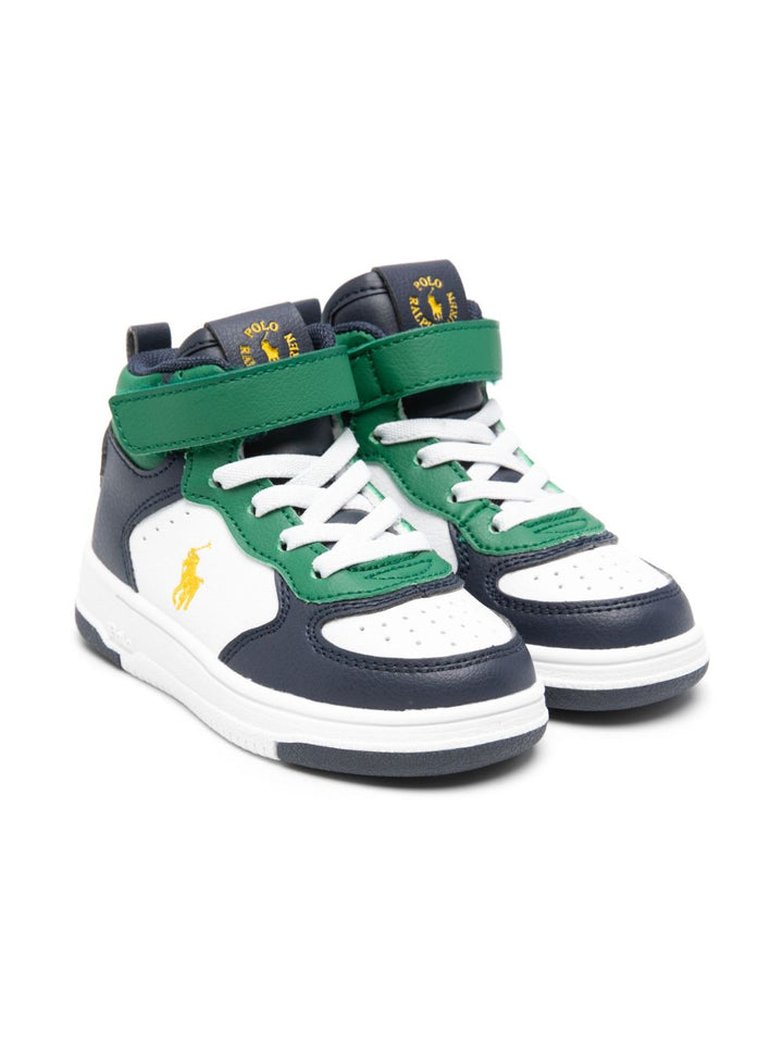 Sneakers blu/verde/bianco per bambino RL03350410 MAS Ralph Lauren Kids 