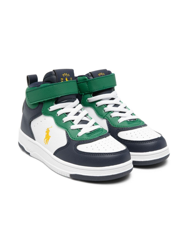 Sneakers blu/verde/bianco per bambino RL03550410 MAS Ralph Lauren Kids 