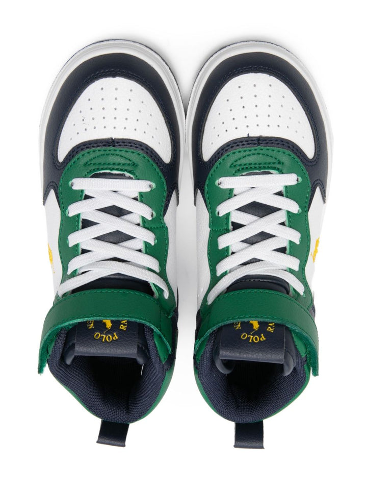 Sneakers blu/verde/bianco per bambino RL03550410 MAS Ralph Lauren Kids 