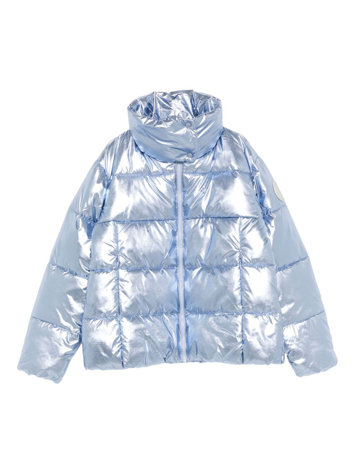 Giubbotto blu ghiaccio per bambina J32452GICED21 90008 Save The Duck Kids 
