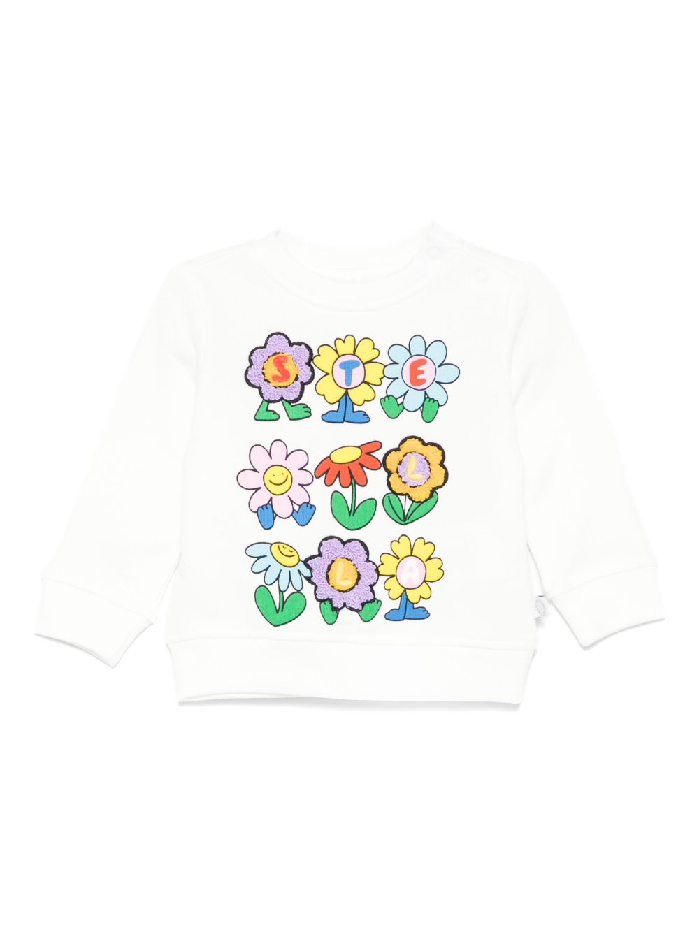 Felpa bianca per neonata TX4000Z3059 101 Stella McCartney Kids 