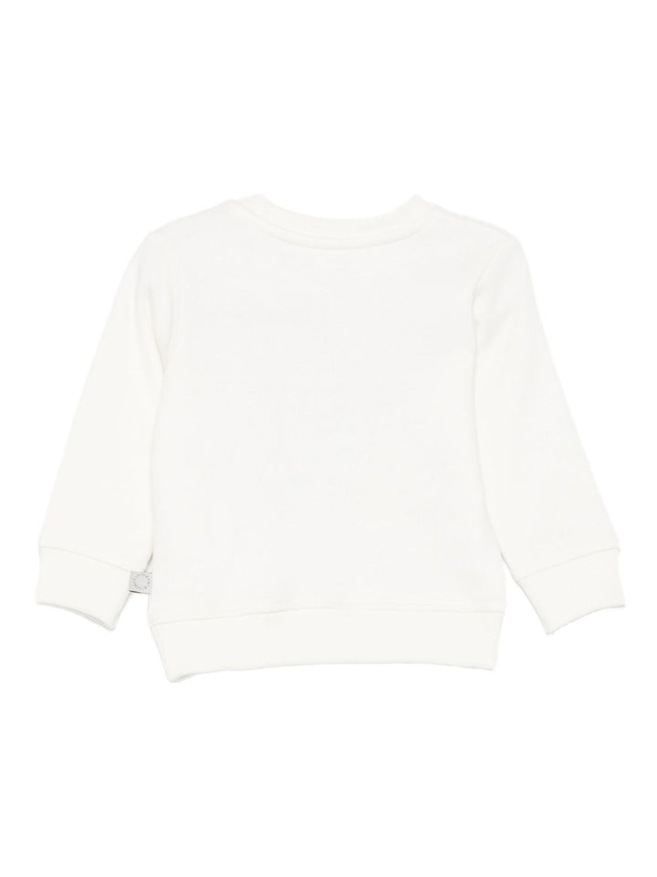 Felpa bianco sporco per neonata TX4010Z0453 101 Stella McCartney Kids 