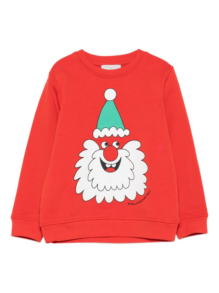 Felpa rossa per bambino TX4P30Z3059 421 Stella McCartney Kids 
