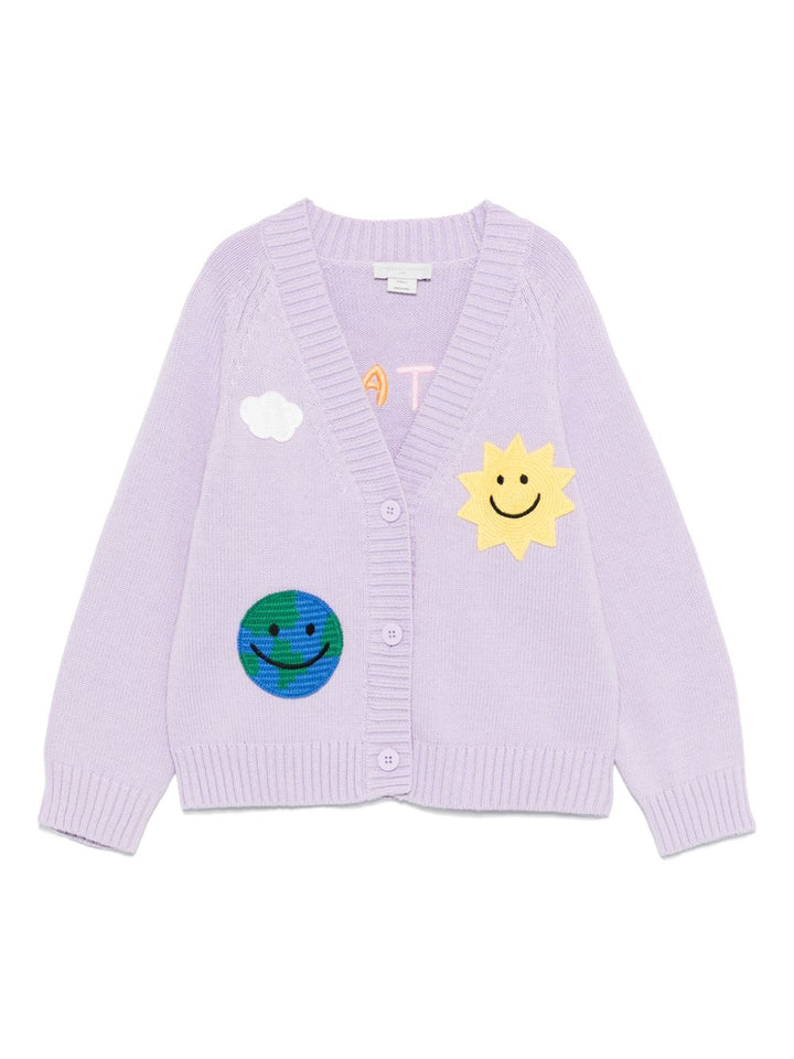 Cardigan viola per bambina TX9A10Z1528 522 Stella McCartney Kids 