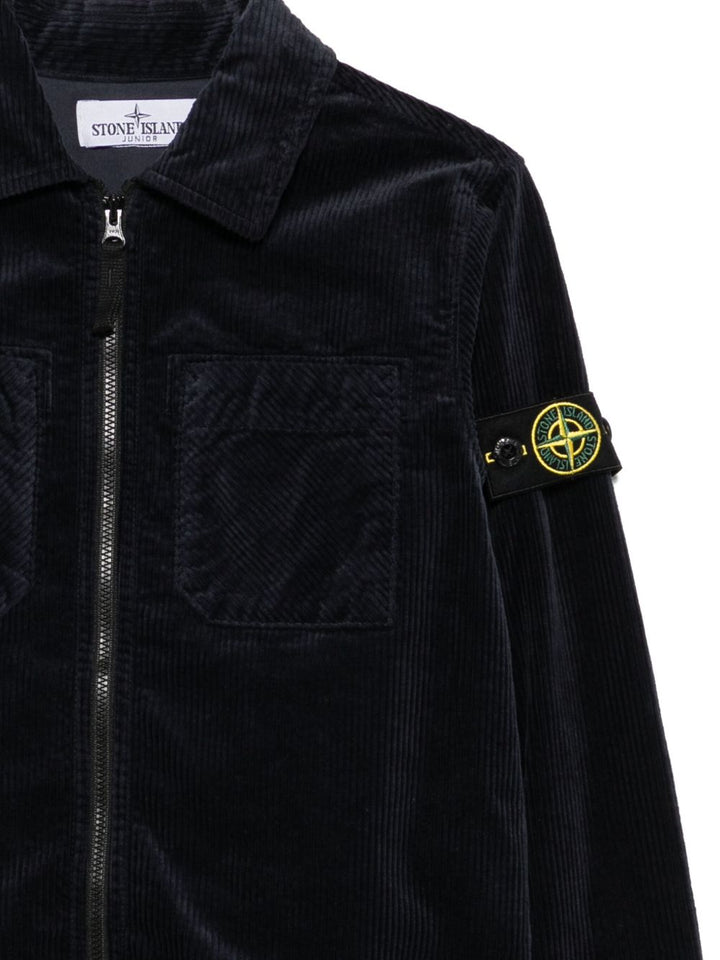 Giacca blu navy per bambino 61200003S0199 V0020 Stone Island Kids 