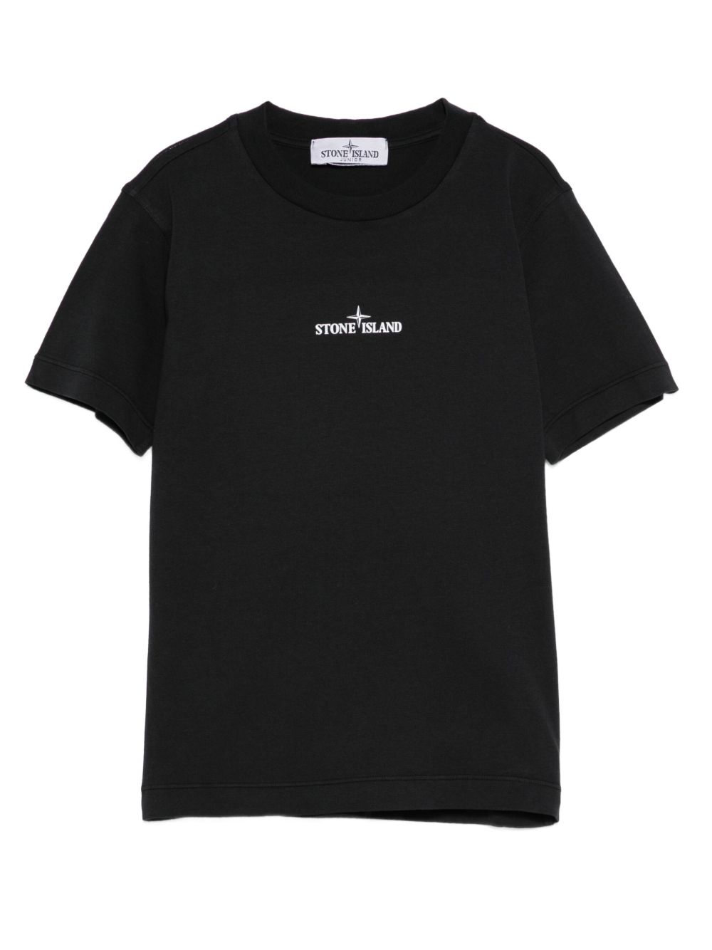 T-shirt nero per bambino 62100010S0261 V0029 Stone Island Kids 