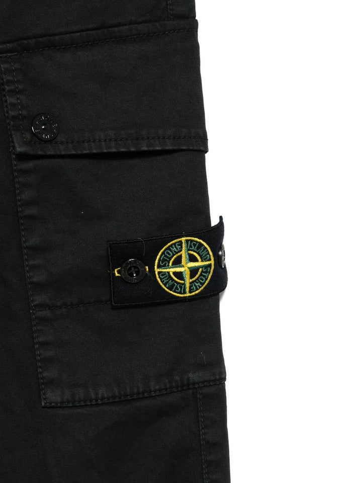 Pantalone nero per bambino 63100008S0198 V0129 Stone Island Kids 