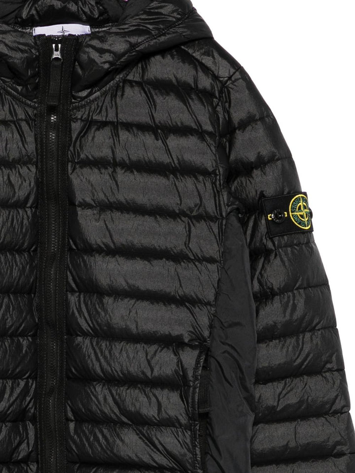 Giubbotto nero per bambino 64100011S0024 V0029 Stone Island Kids 