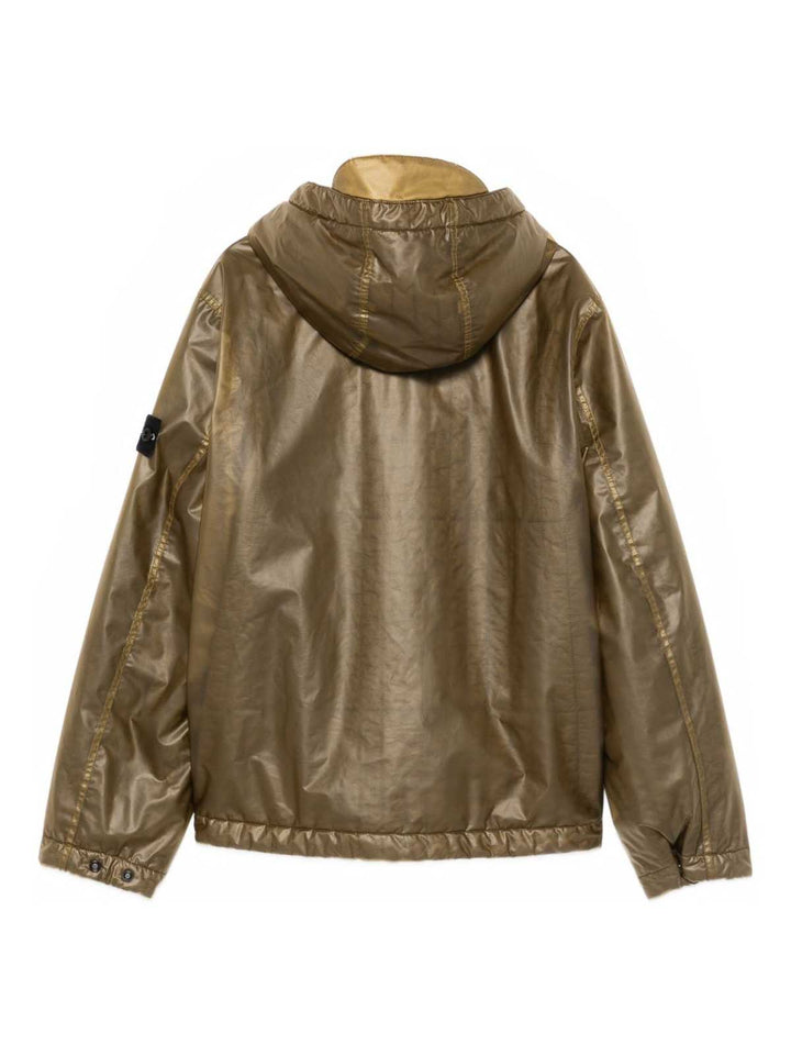 Giubbotto verde per bambino 64100016S0222 V0054 Stone Island Kids 