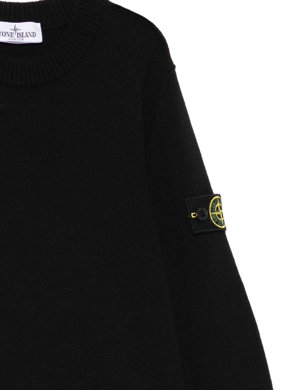 Maglione nero per bambino 65100002S00M1 V0029 Stone Island Kids 