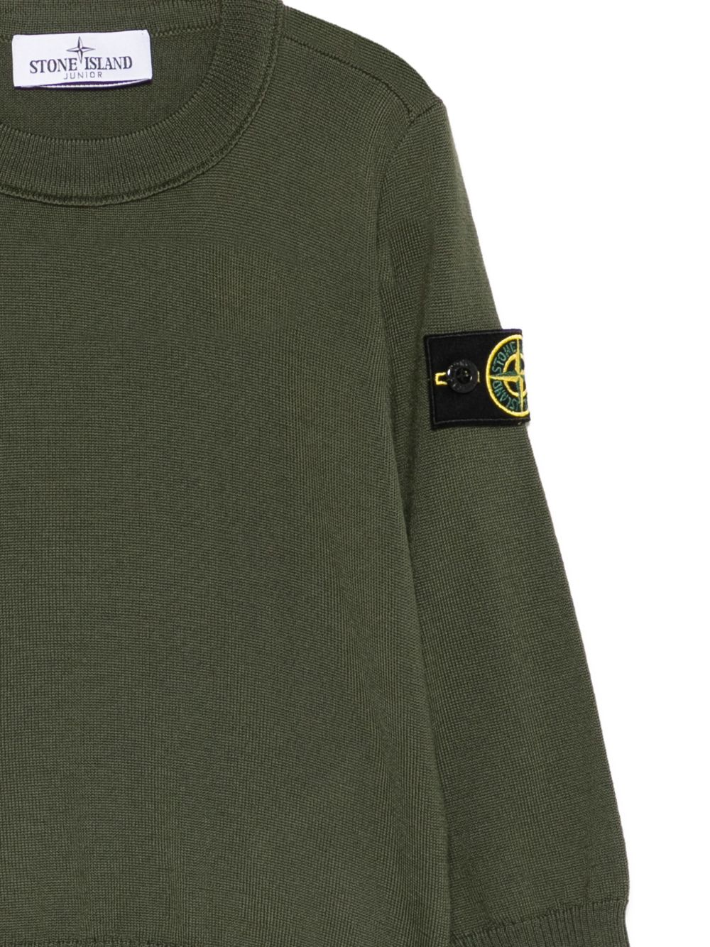 Maglione verde per bambino 65100009S0C04 V0054 Stone Island Kids 