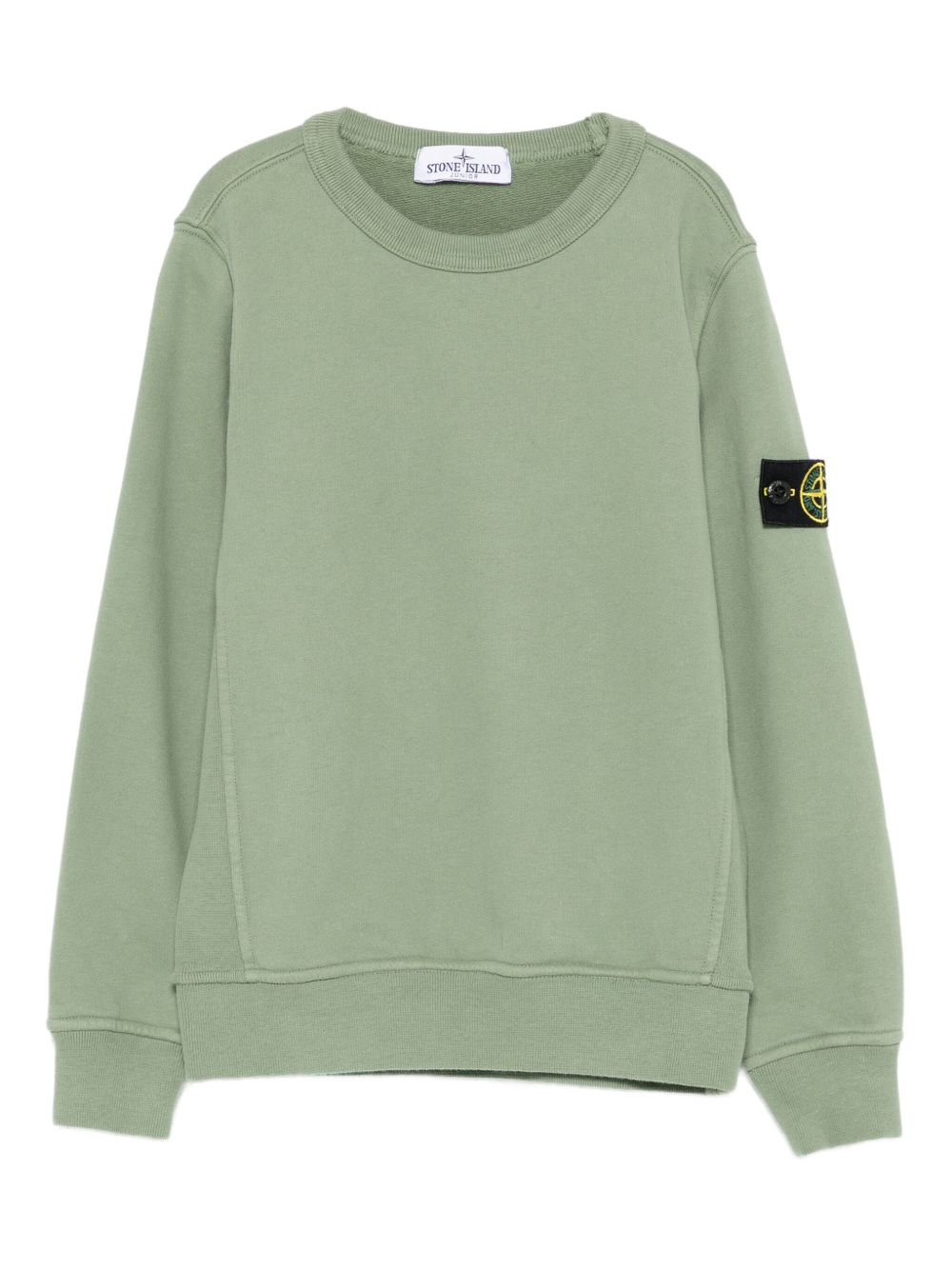 Felpa verde salvia per bambino 66100001S0A20 V0055 Stone Island Kids 