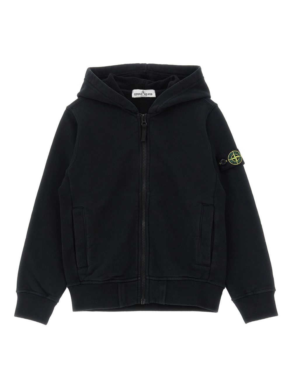 Felpa nera per bambino 66100003S0A20 V0029 Stone Island Kids 