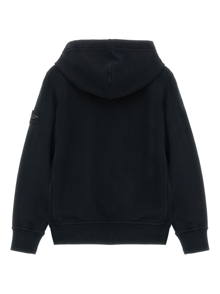 Felpa nera per bambino 66100004S0A20 V0029 Stone Island Kids 