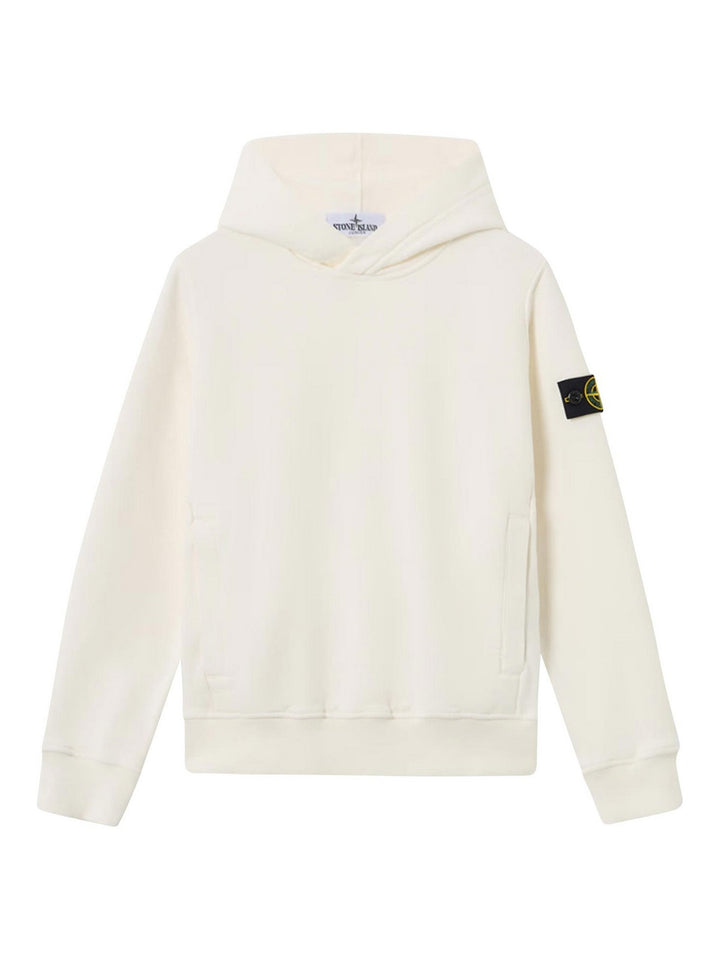Felpa natural per bambino 66100004S0A20 V0099 Stone Island Kids 