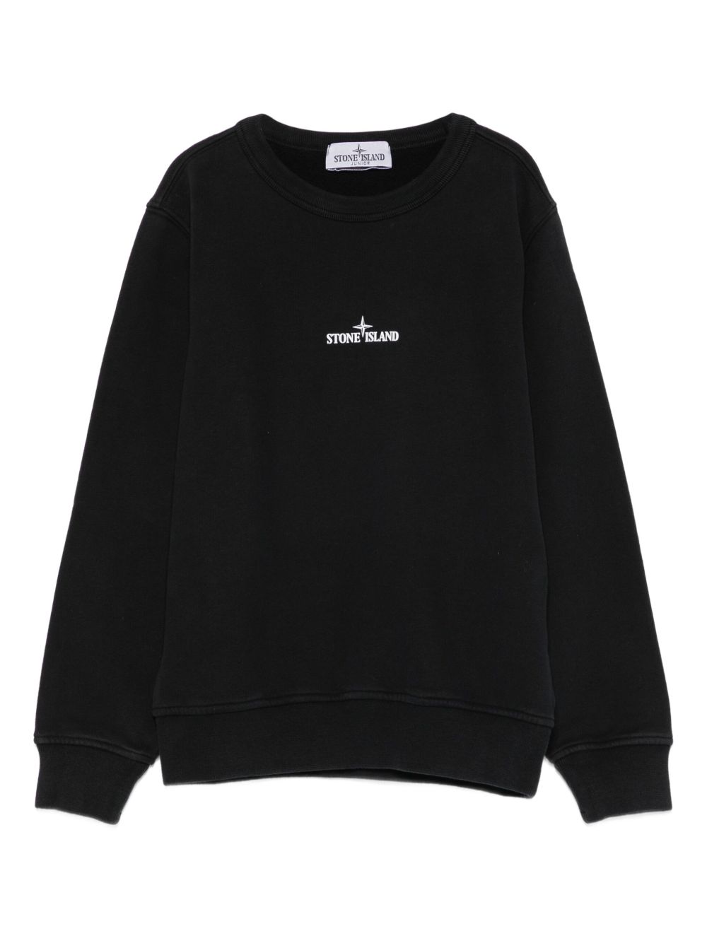 Felpa nera per bambino 66100015S0268 V0029 Stone Island Kids 