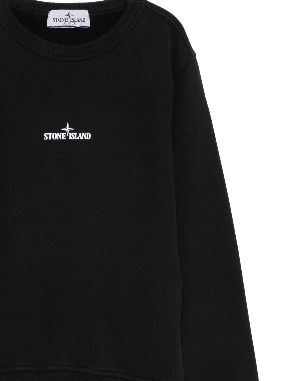 Felpa nera per bambino 66100015S0268 V0029 Stone Island Kids 