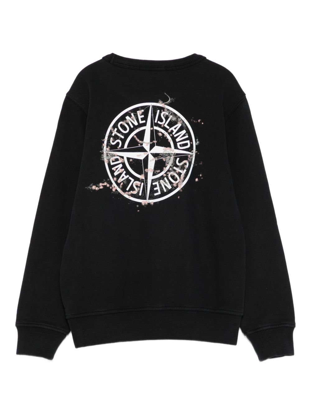 Felpa nera per bambino 66100015S0268 V0029 Stone Island Kids 