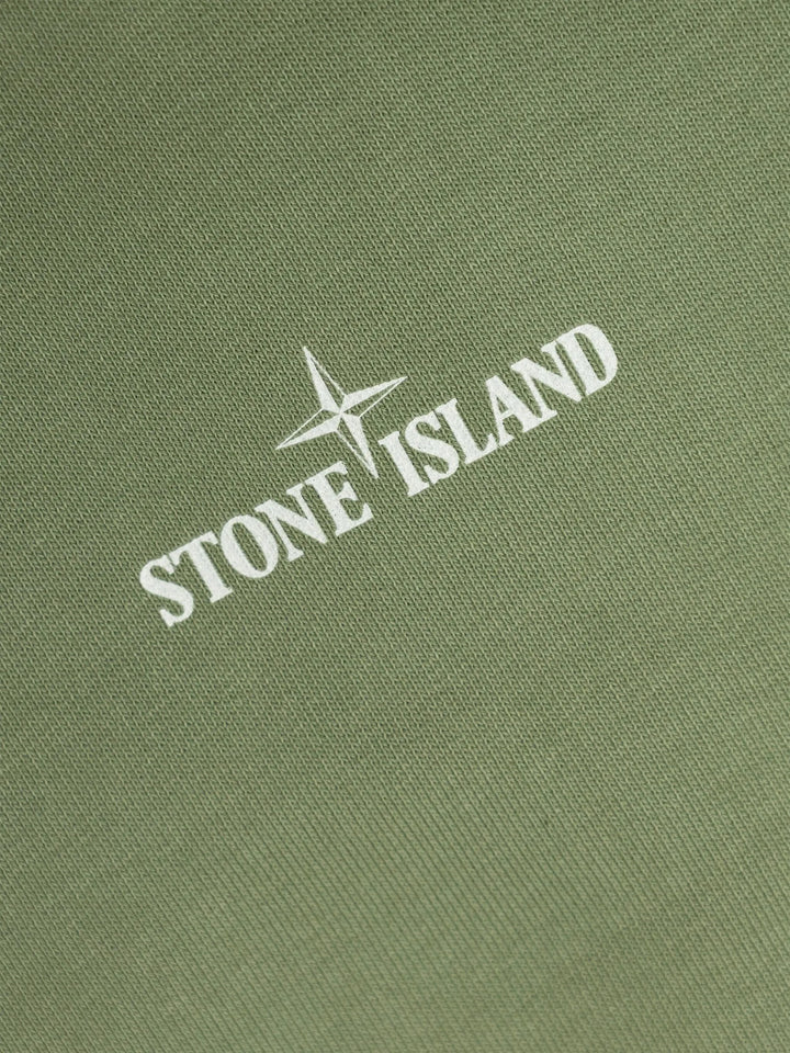 Felpa verde per bambino 66100015S0268 V0055 Stone Island Kids 