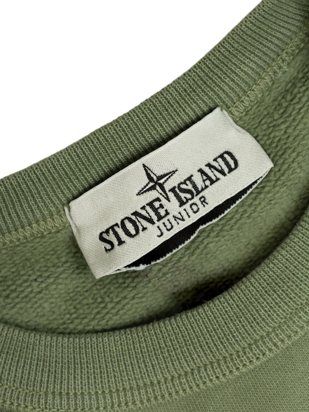Felpa verde per bambino 66100015S0268 V0055 Stone Island Kids 
