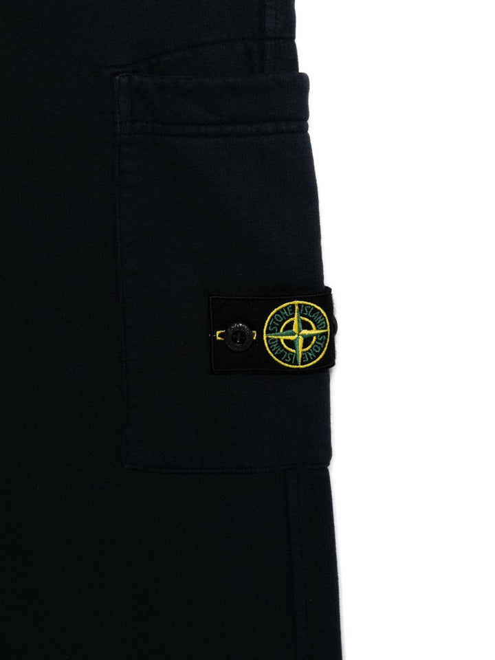 Pantalone blu navy per bambino 66200001S0A20 V0020 Stone Island Kids 