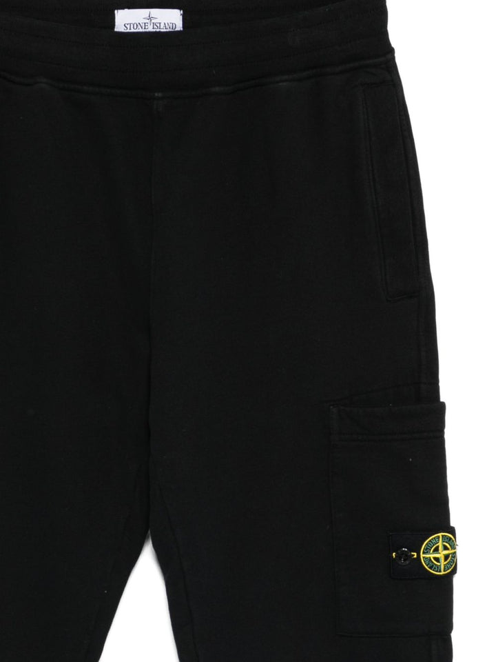 Pantalone nero per bambino 66200001S0A20 V0029 Stone Island Kids 