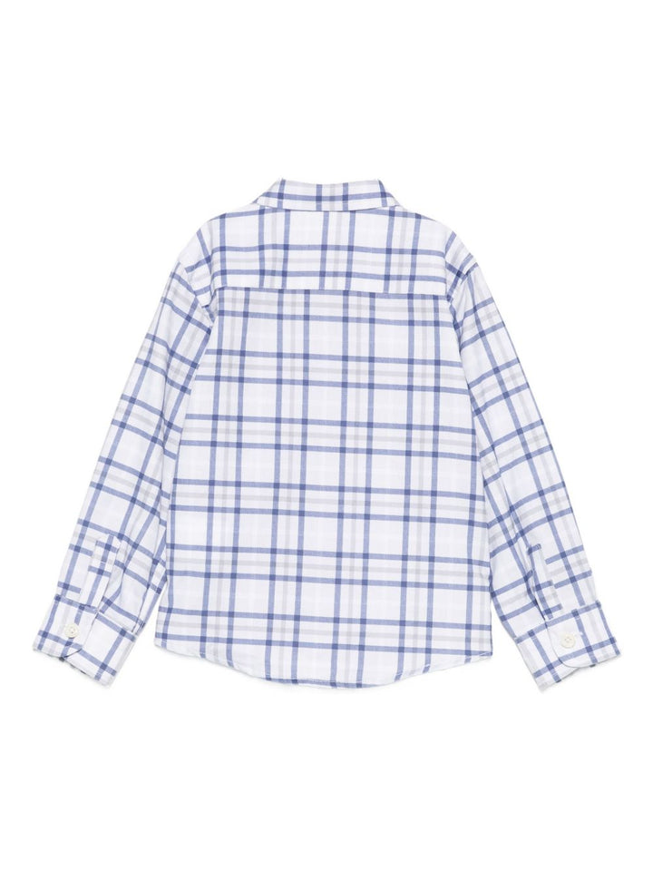 Camicia bianca/blu per neonato TIA25105CA O-W Trussardi Kids 