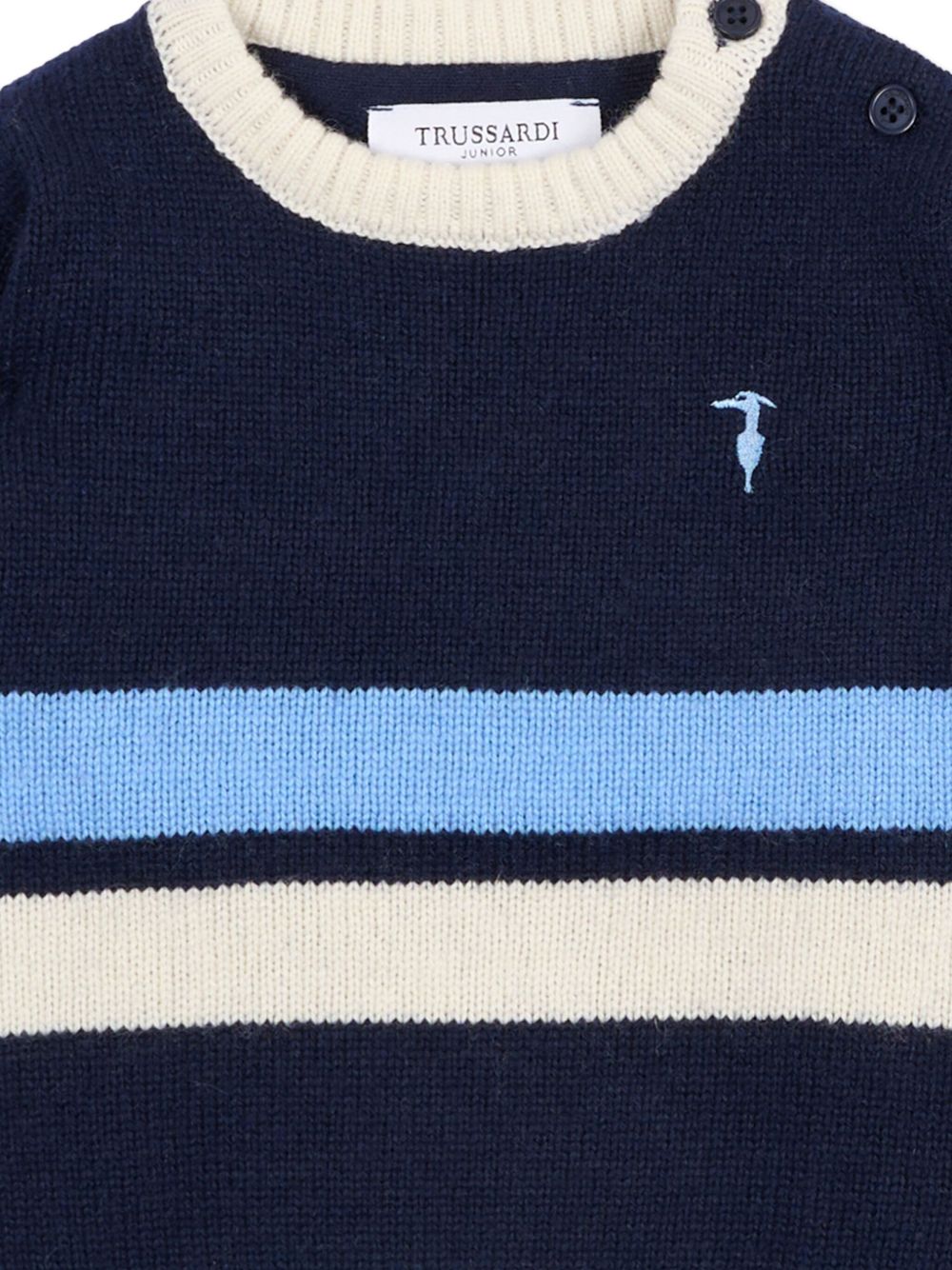 Maglione tricolore per neonato TIA25114MA PEA Trussardi Kids 