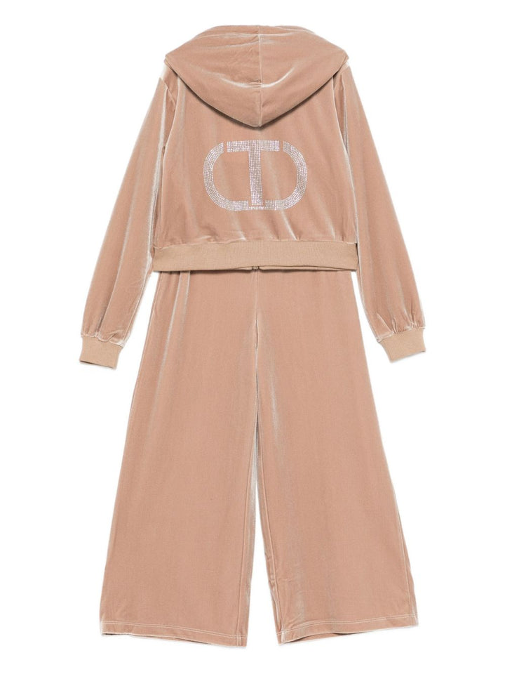 Completo beige per bambina 252GJ2030 12690 Twin Set 