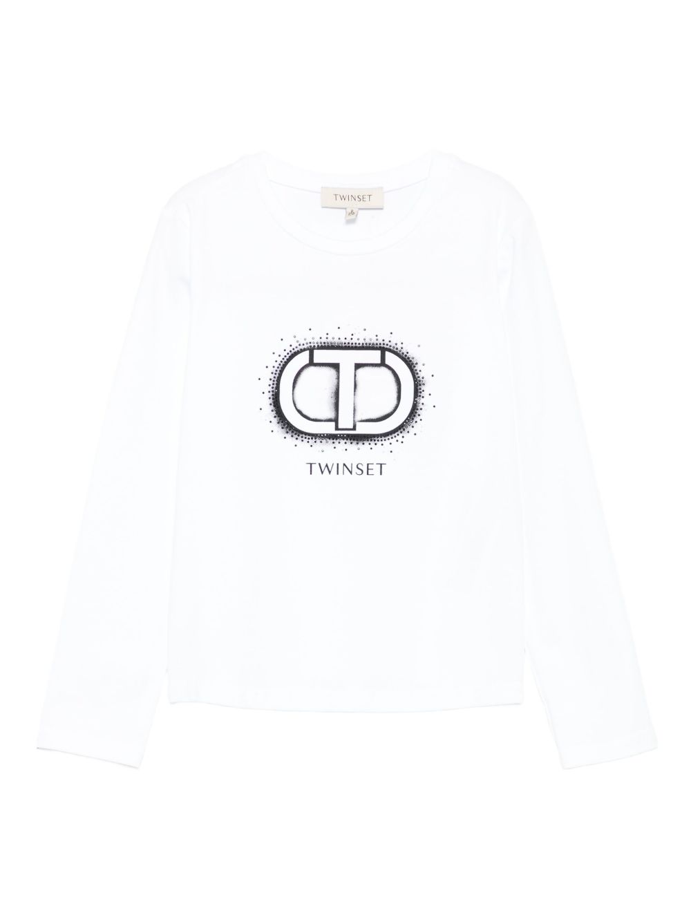 T-shirt bianco per bambina 252GJ2320 00526 Twin Set 