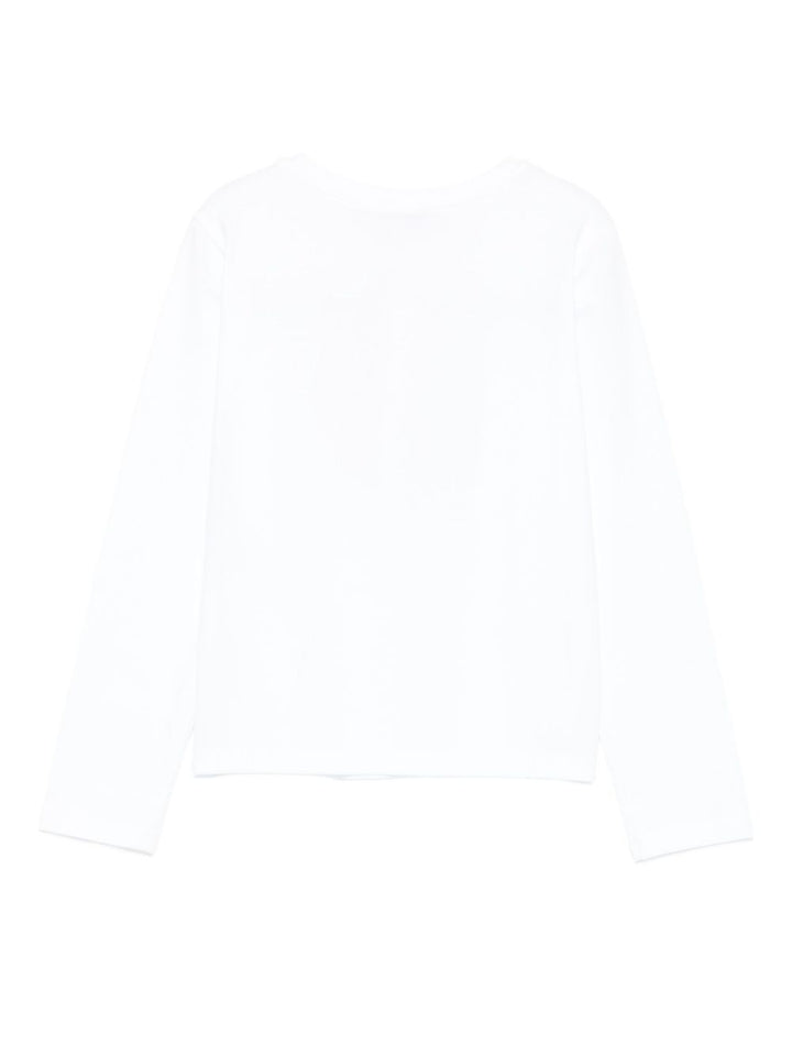 T-shirt bianco per bambina 252GJ2320 00526 Twin Set 