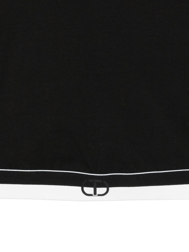 T-shirt nero per bambina 252GJ2322 00006 Twin Set 
