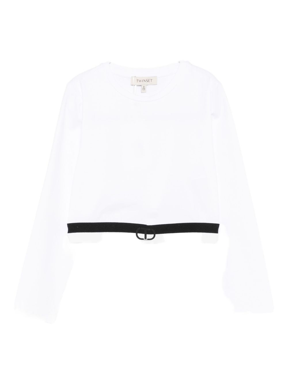 T-shirt bianco per bambina 252GJ2322 00526 Twin Set 