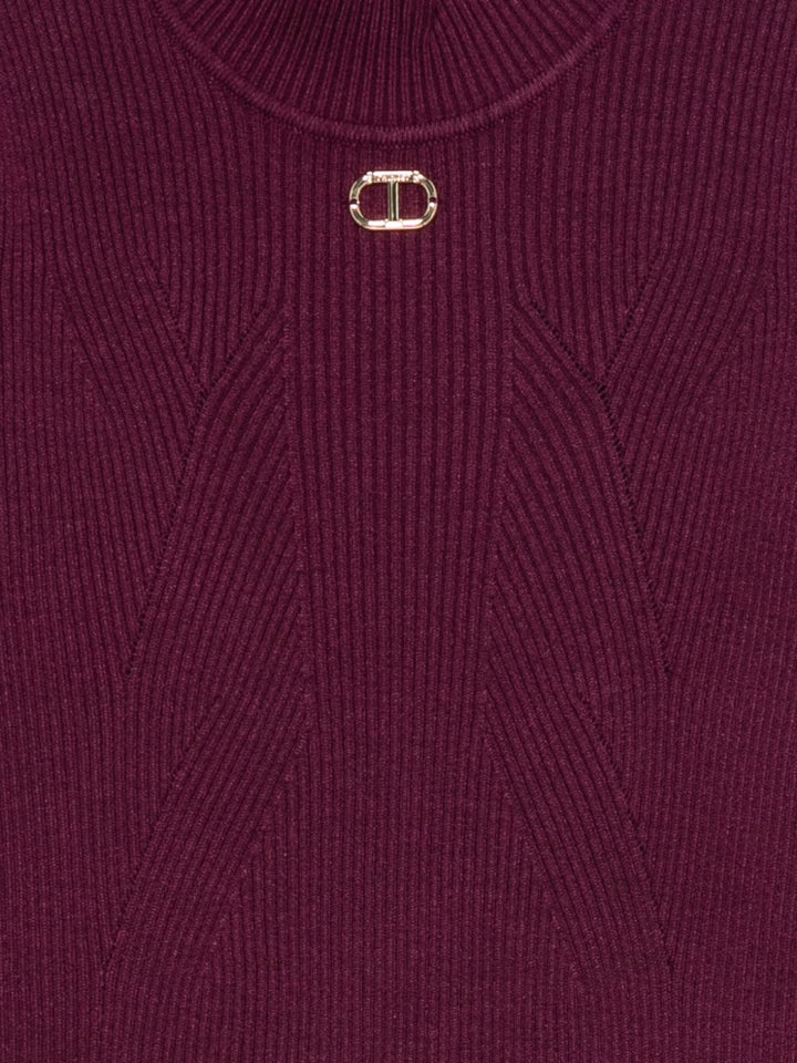 Maglione bordeaux per bambina 252GJ3042 04218 Twin Set 