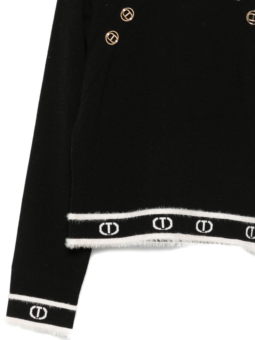 Maglione nero per bambina 252GJ3073 11656 Twin Set 