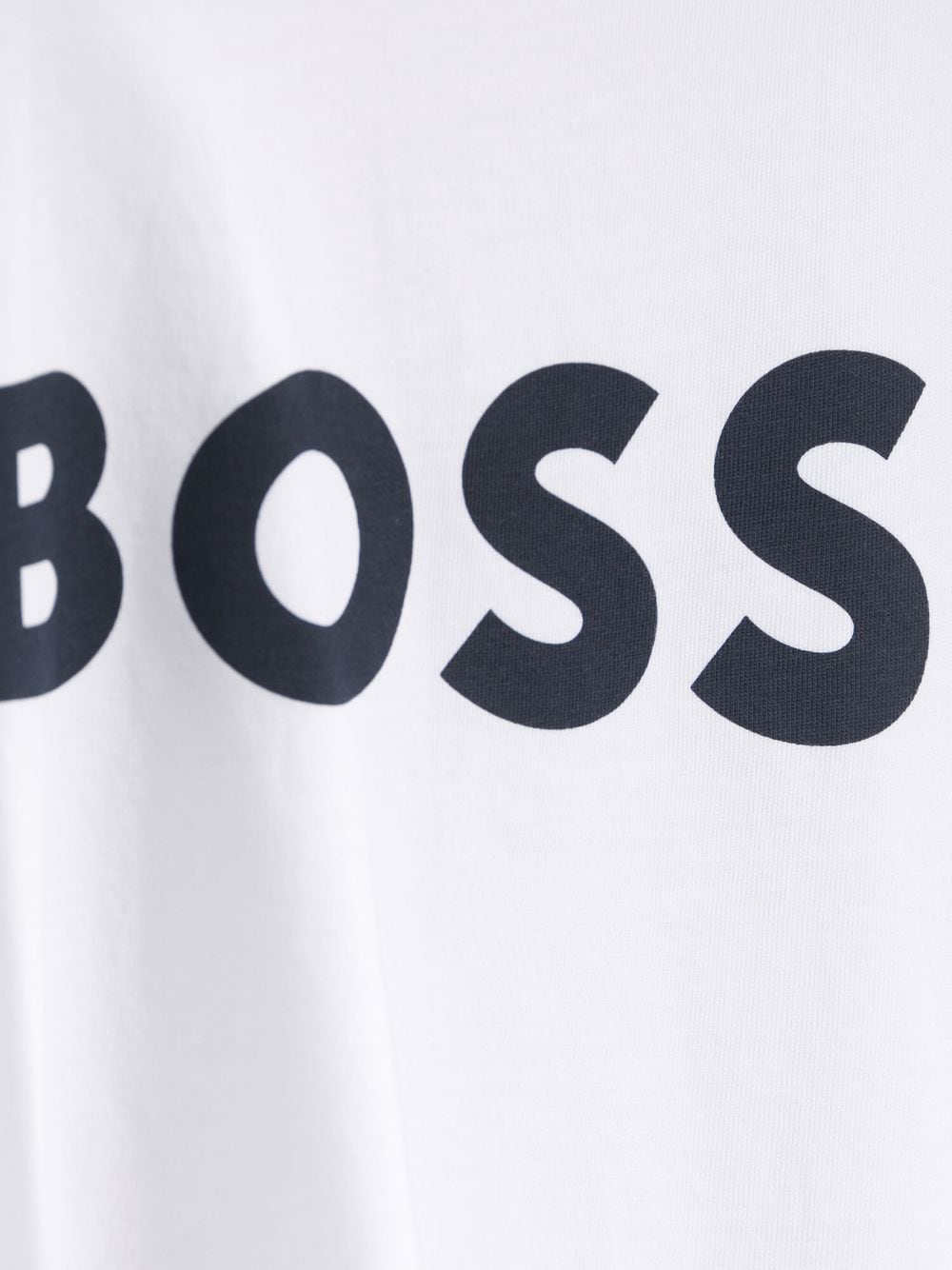 T-shirt bianca per bambino con logo J25P24 10P Boss Kids 