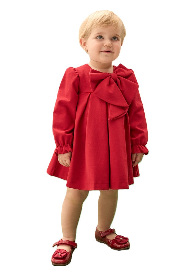 Abito rosso per neonata 5504 002 Abel & Lula 
