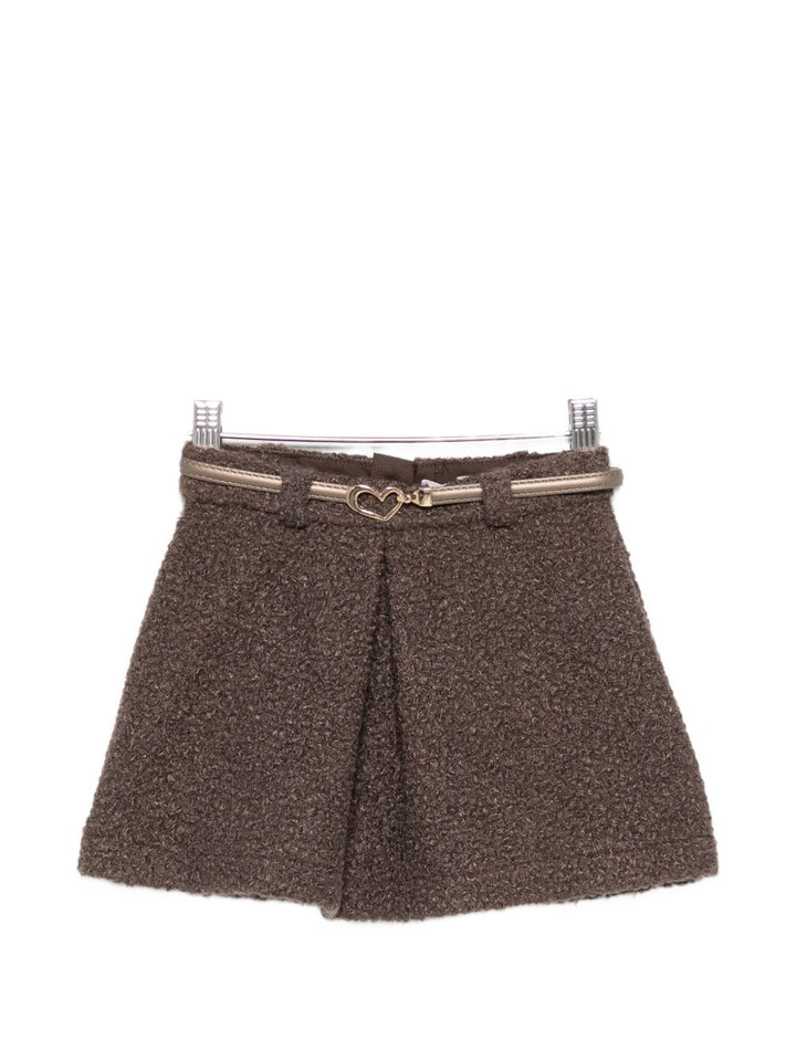 Gonna marrone scuro per bambina 5526 007 Abel & Lula 