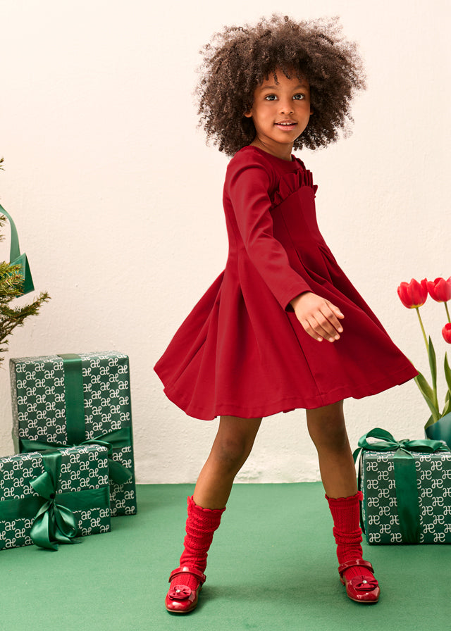Abito rosso per bambina 5529 002 Abel & Lula 