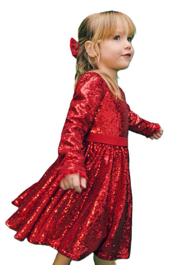 Abito rosso per bambina 5539 015 Abel & Lula 