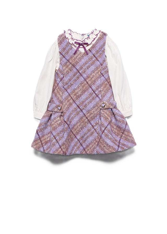Abito lilla per bambina 5540 001 Abel & Lula 