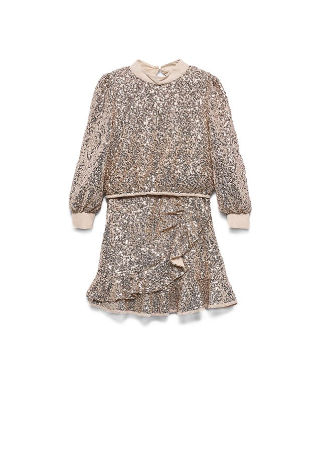 Completo elegante champagne per bambina 5544 045 Abel & Lula 