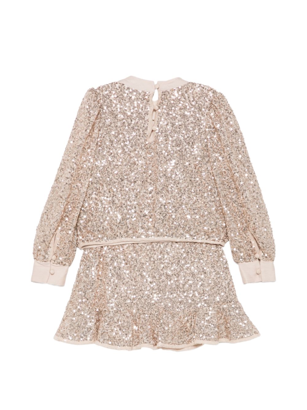Completo elegante champagne per bambina 5544 045 Abel & Lula 