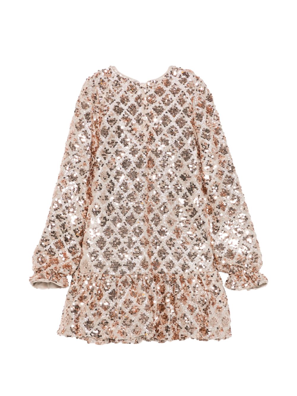 Abito beige champagne per bambina 5585 023 Abel & Lula 
