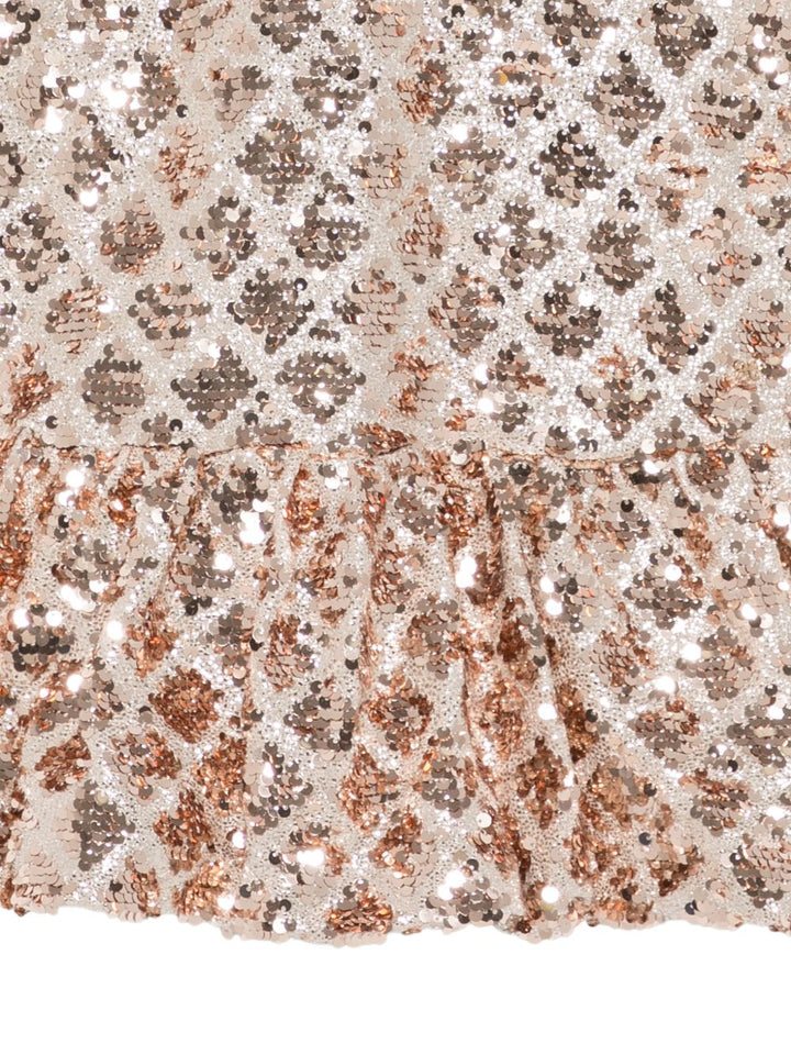 Abito beige champagne per bambina 5585 023 Abel & Lula 