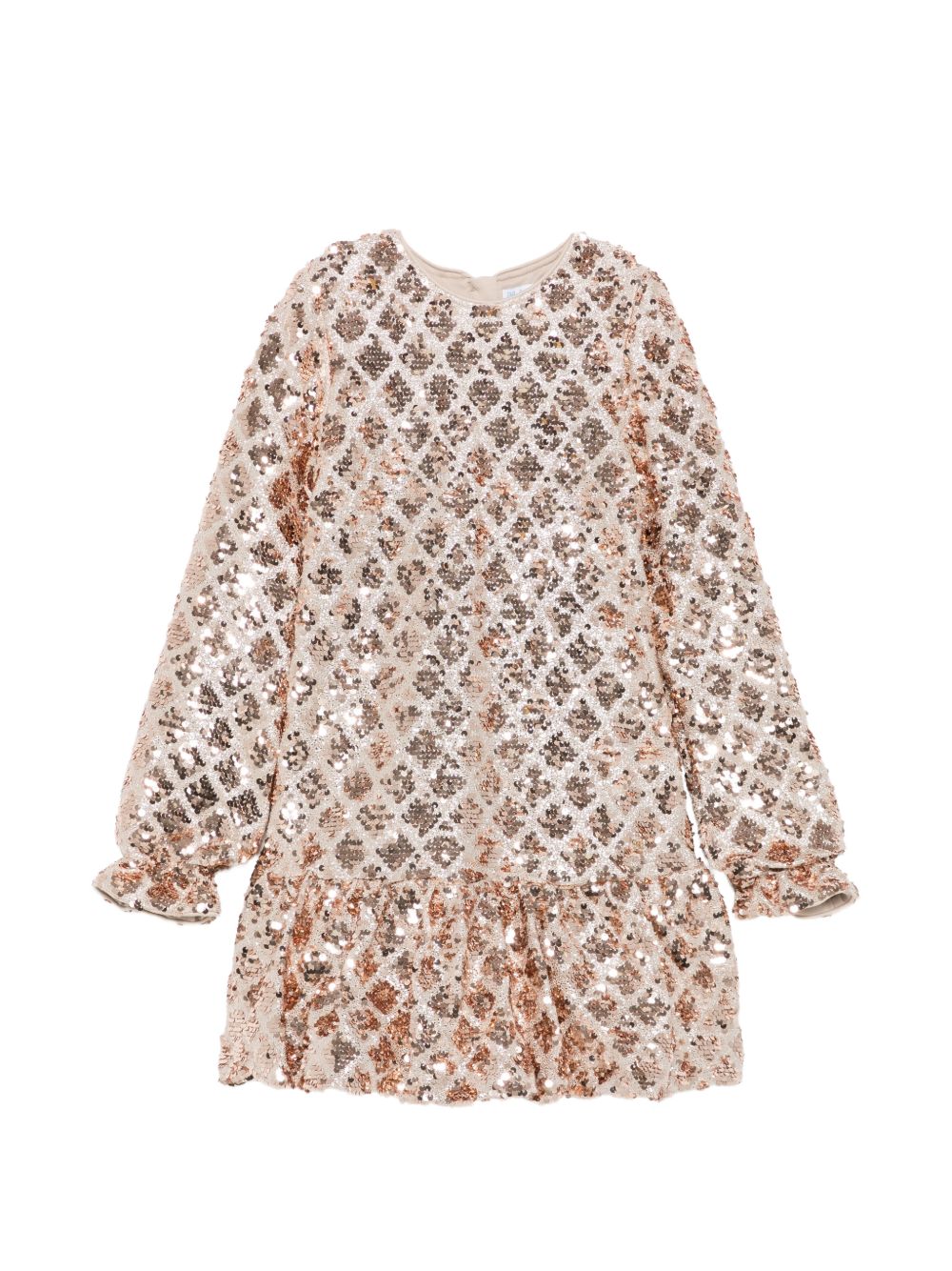 Abito beige champagne per bambina 5585 023 Abel & Lula 