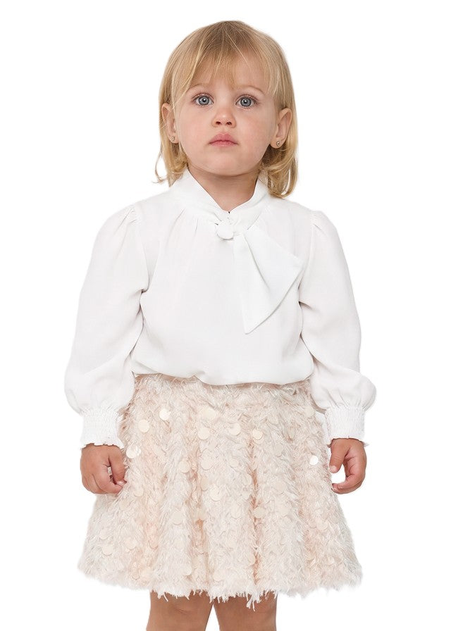 Completo beige/bianco per bambina 5590 004 Abel & Lula 