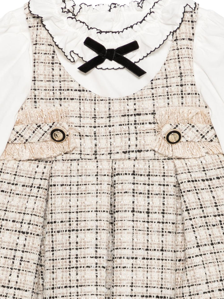 Completo beige/bianco per bambina 5590 004 Abel & Lula 