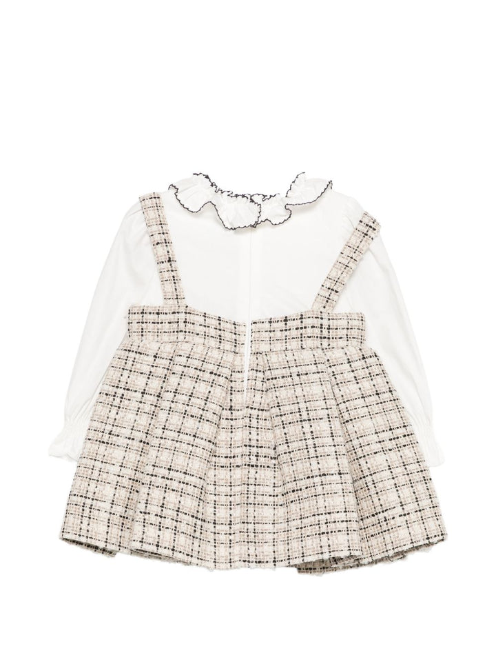 Completo beige/bianco per bambina 5590 004 Abel & Lula 
